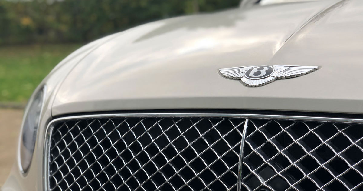 Bentley car bonnet